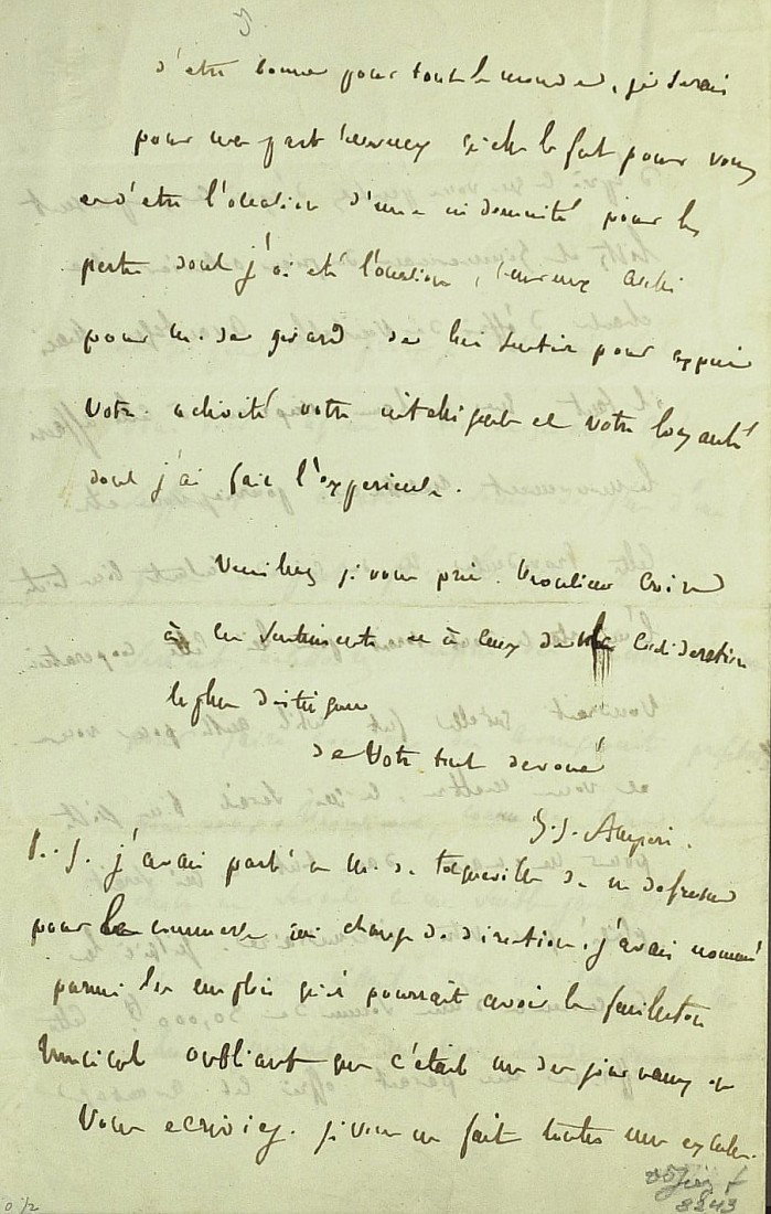 Literary Personalities - Seven Signed Items: Literary Personalities. Seven signed items from seven prominent men and women of letters: French author Jean Jacques Ampere untranslated autograph letter signed, Walter Besant cabinet photograph signe