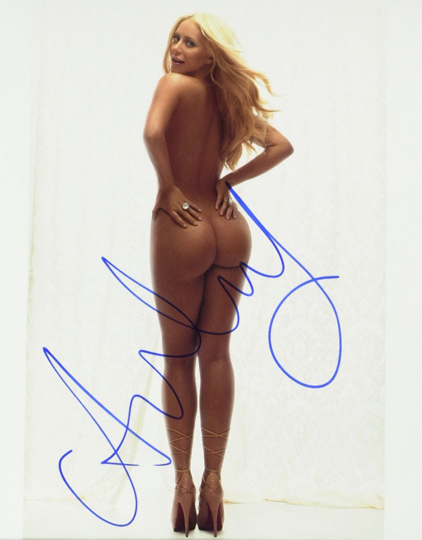 Model AUBREY O'DAY - Three Photos Signed 2 Nude: Aubrey O'Day (1984- ) Singer, model. O'Day is a former member of the girl group Danity KaneShe has also modeled for magazines such as Blender and Playboy, and has performed on Broadway in Hairspray. T