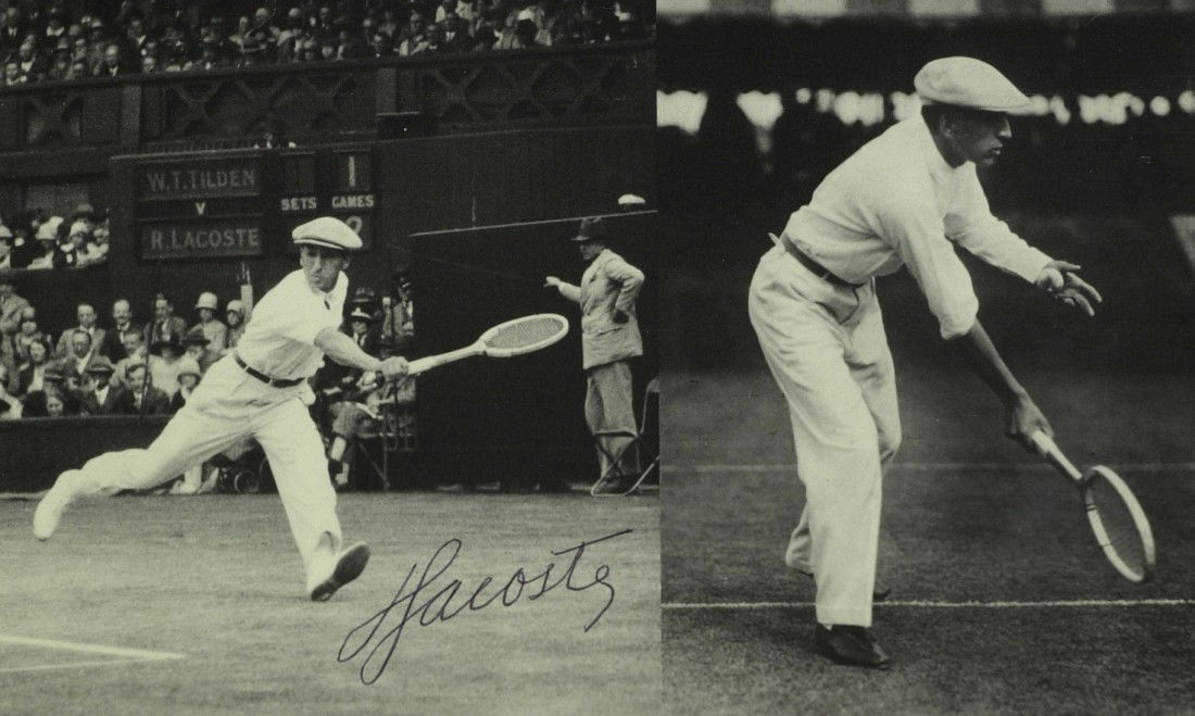 French Champ RENE LACOSTE - Photo Signed: Rene Lacoste (1904-1996) French tennis champion. Lacoste dominated the game in the 1920s and early 1930s. He won seven Grand Slam singles titles in the French, American, and British championships but