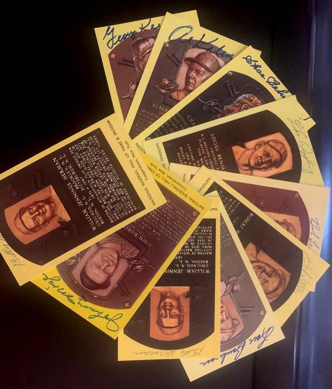 (10) Signed HOF Postcards (1 of 1)