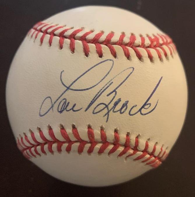 Brock,Lou Signed Baseball (1 of 2)