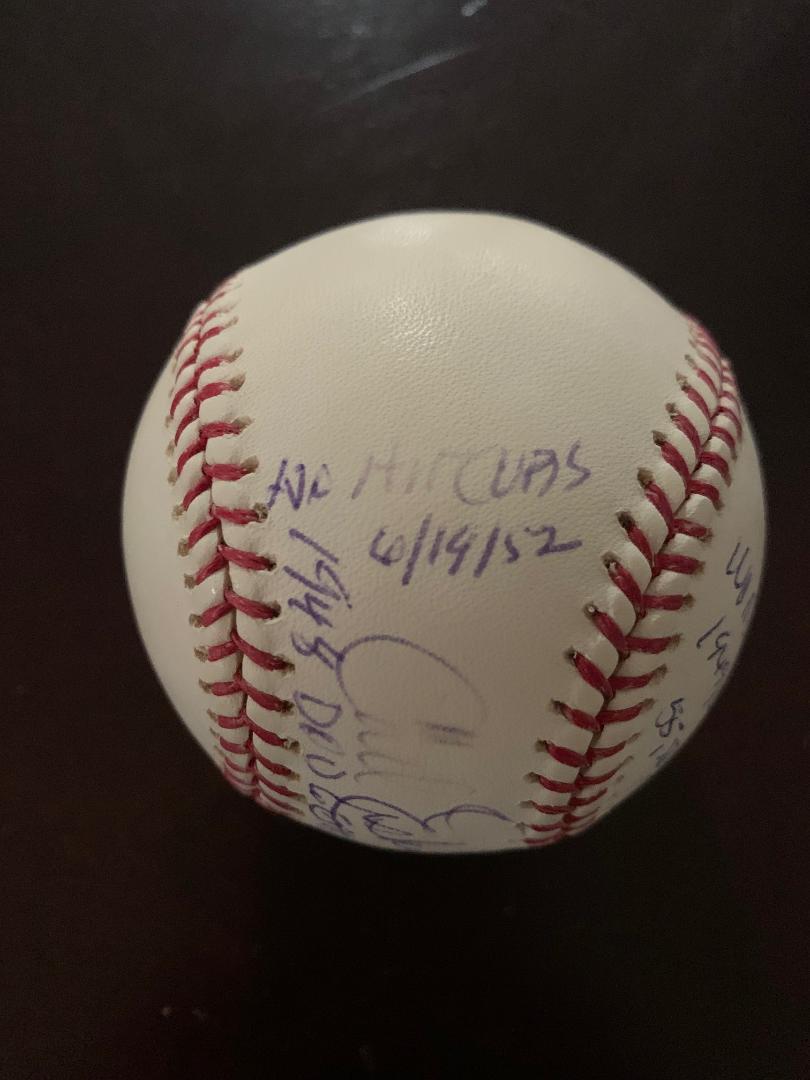 Erskine,Carl Heavily Enscribed Signed Baseball (1 of 3)