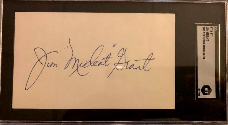 Grant,MudCat Signed/Encapsulated Card (1 of 1)