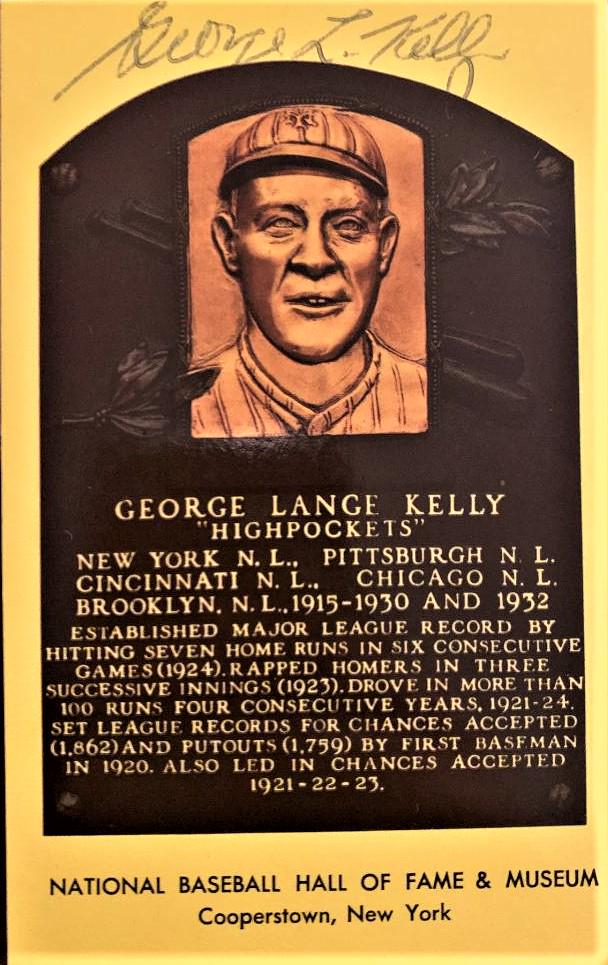 Kelly,George Signed HOF Post Card (1 of 1)