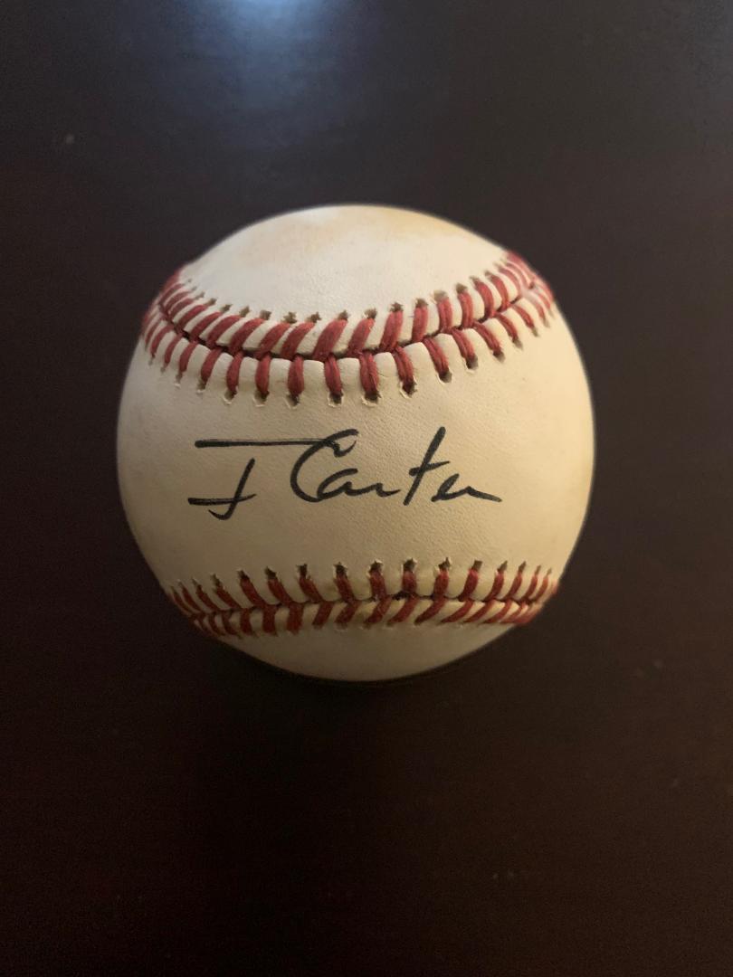 Carter,Jimmy Signed Baseball (1 of 3)
