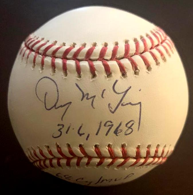 McLain, Denny Signed Baseball (1 of 3)