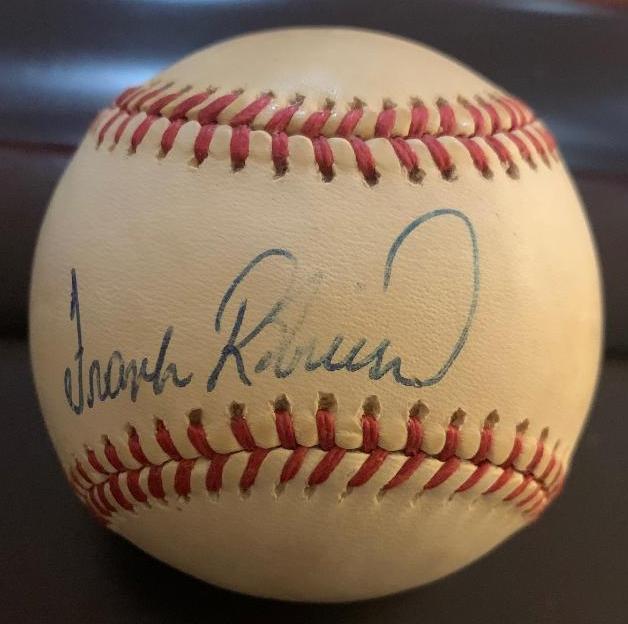 Robinson,Frank Signed Baseball (1 of 2)