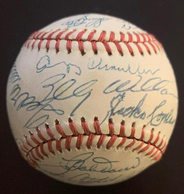 HOF Multi Signed Ball T Williams, Banks, Mays etcâ€¦ (1 of 6)
