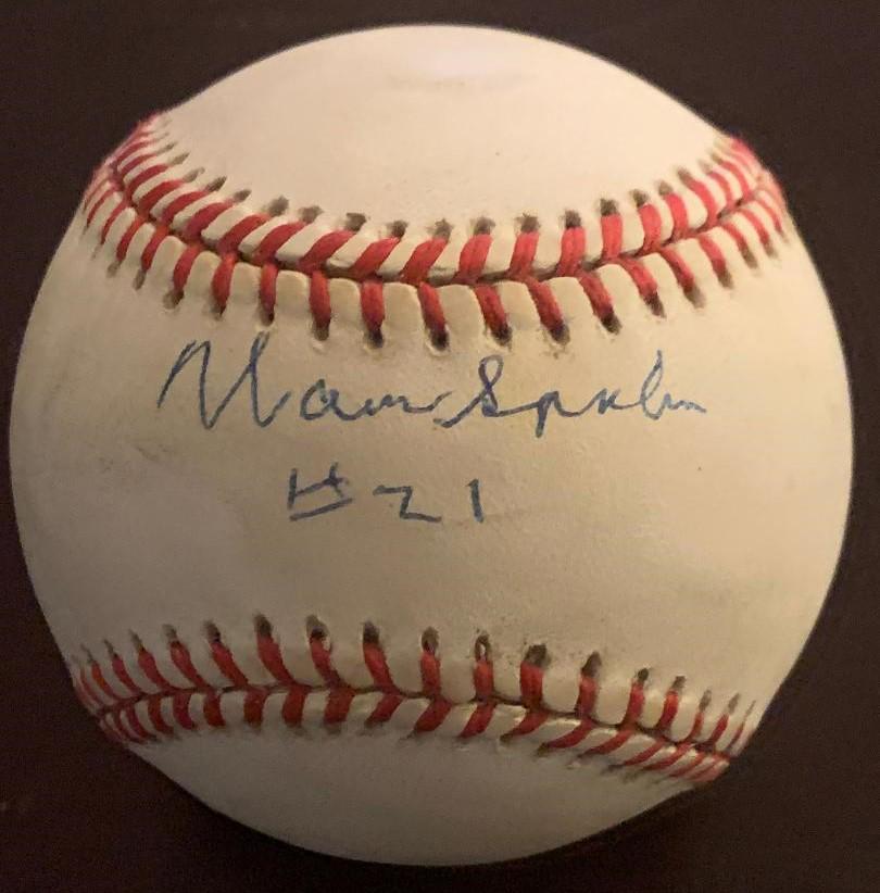 Spahn,Warren Signed Baseball (1 of 2)