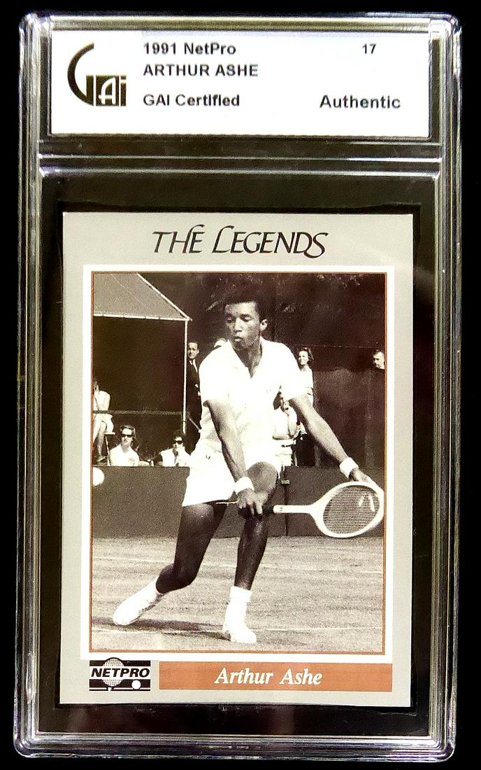 Ashe, Arthur Signed Trading Card (1 of 2)