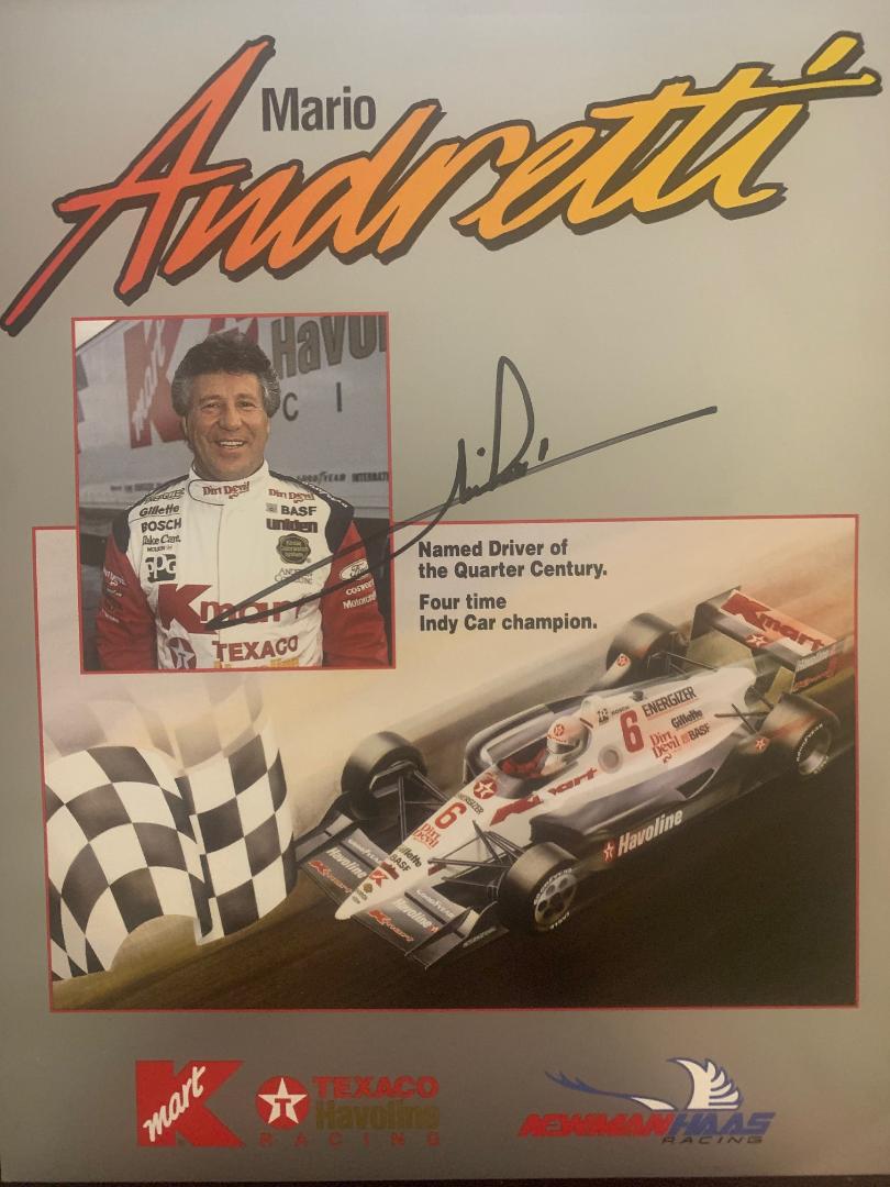 Andretti,Mario Signed Promo Card (1 of 1)