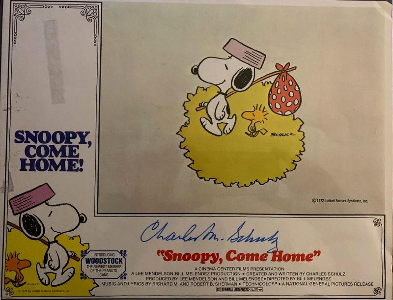 Schulz,Charles Signed Movie Promo (1 of 1)