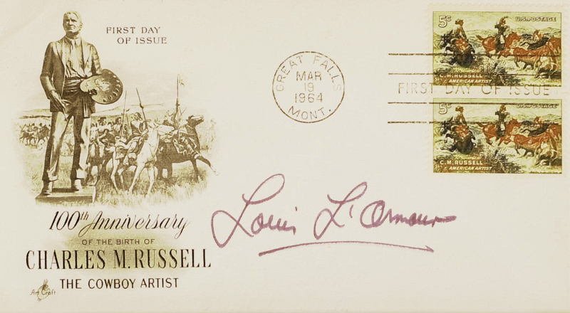 LOUIS L'AMOUR and ROBERT PENN WARREN: Authors – First Day Covers. First day of issue postal covers signed by authors Louis L’Amour (1908-1988) and Robert Penn Warren (1905-1989).L’Amour was a prolific western writer who wrote over f
