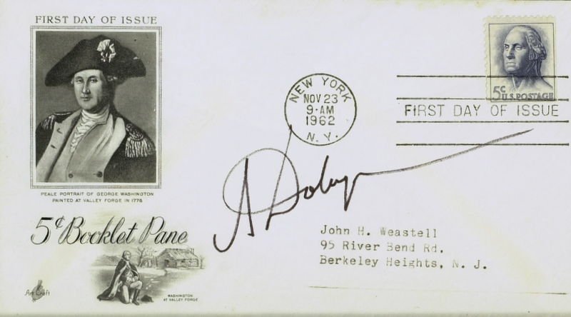 Soviet Diplomat ANATOLY DOBRYNIN-Postal Cvr Signed: Anatoly Dobrynin (1919-2010) Soviet diplomat. Dobrynin was Soviet Ambassador to the United States, serving from 1962 to 1986 and most notably during the Cuban Missile Crisis. He was appointed by Nikit