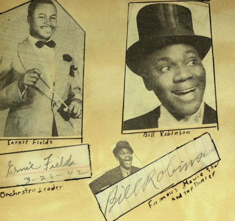 Tap Dancer BOJANGLES ROBINSON - Signature: Bill “Bojangles” Robinson (1878-1949) Actor, tap-dancer. Robinson had an understated style, which eschewed the frenetic manner of the jitterbug in favor of cool and reserve; rarely did he use his 