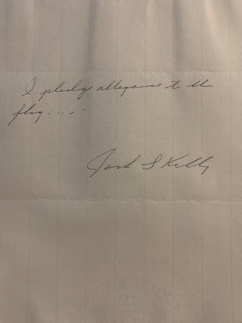 Inventor JACK S KILBY - Pledge Signed (1 of 1)