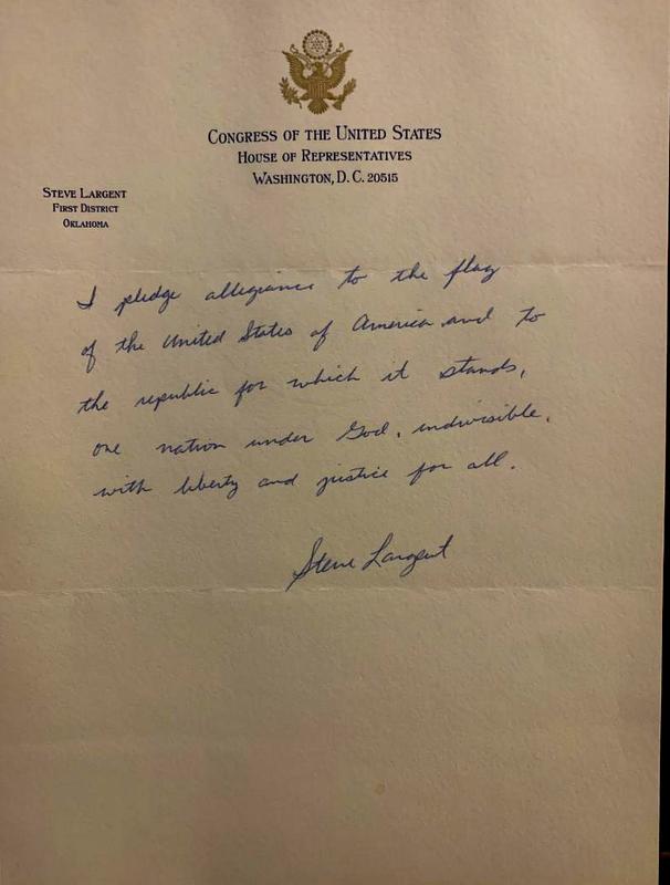 NFL Hall of Famer STEVE LARGENT- Pledge Signed (1 of 1)