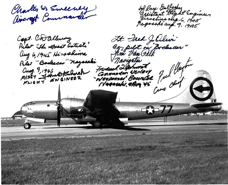 Atomic Bomb: Bockscar Signed by (8) (1 of 1)