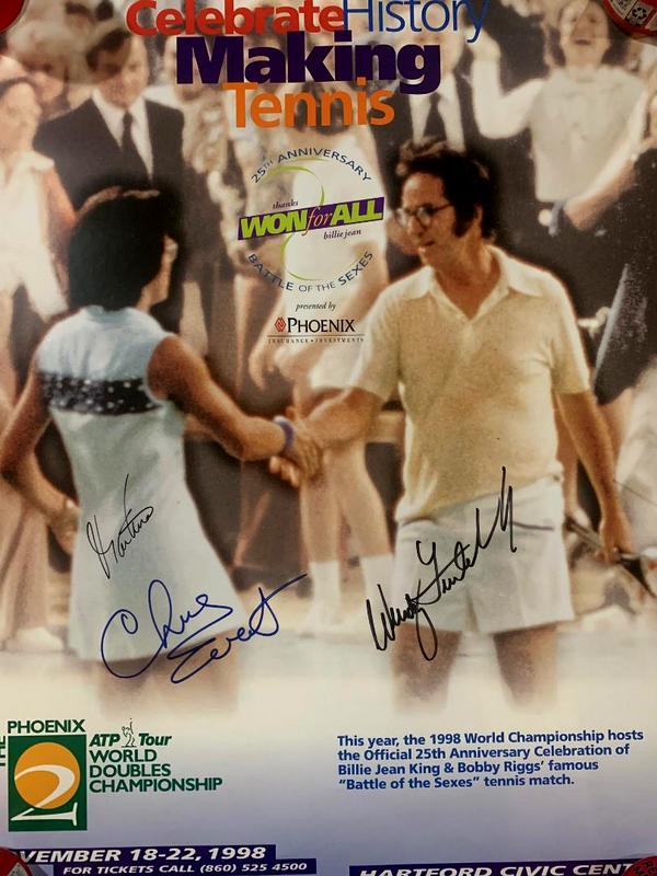 (2) Signed Posters King,Navratilova and Evert (1 of 2)