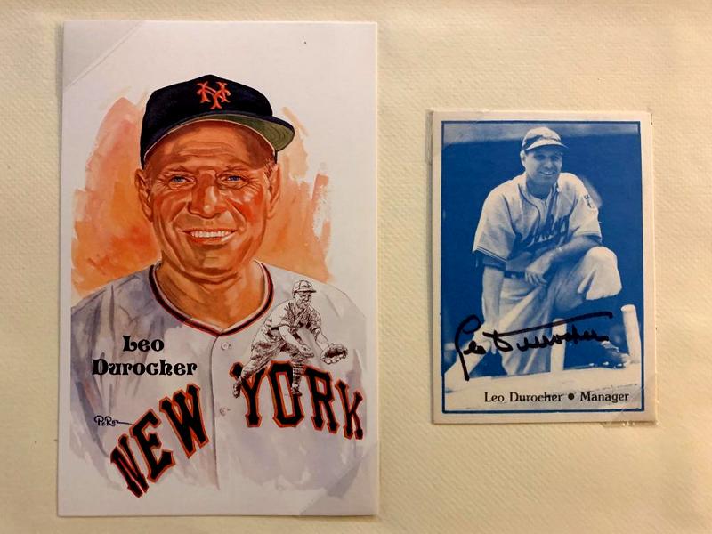 Durocher,Leo Signed Baseball Card (1 of 1)