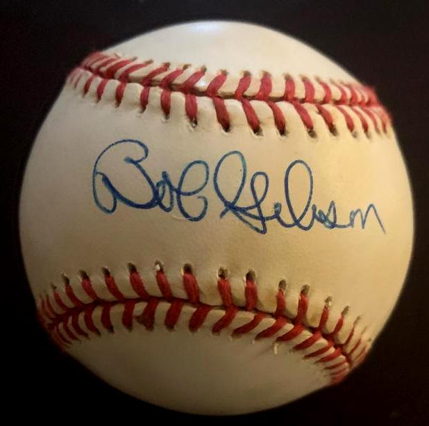 Gibson,Bob Signed Baseball (1 of 2)