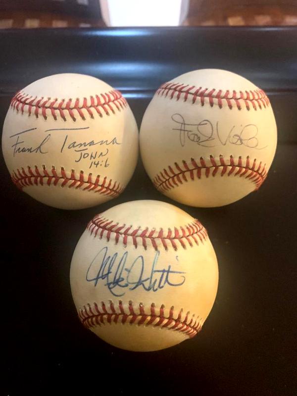 Lot of (3) Signed Baseballs Viola,Witt &Tanana (1 of 2)