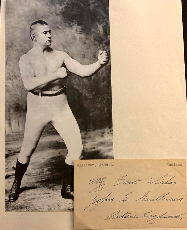 Sullivan,John L Signed Index Card (1 of 1)