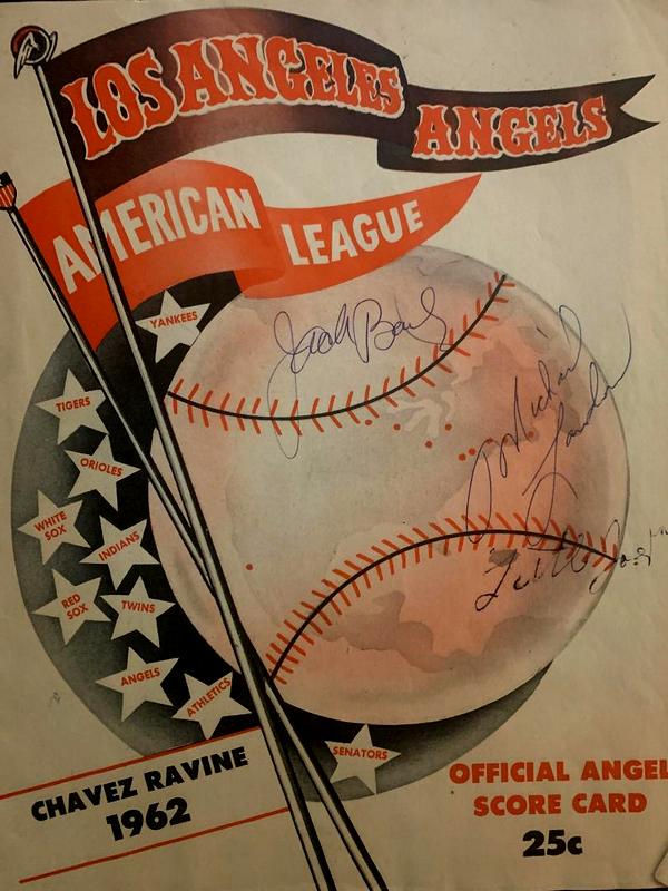 Landon,Michael Signed Baseball Score Card (1 of 1)