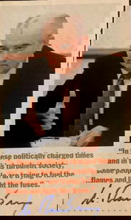 Gobachev, Mikhail Signed Magazine Photo: Mikhail Sergeyevich Gorbachev (1931 – 2022) was a Soviet and Russian politician who served as the eighth and final leader of the Soviet Union from 1985 to the country's dissolution in 1991. Signed