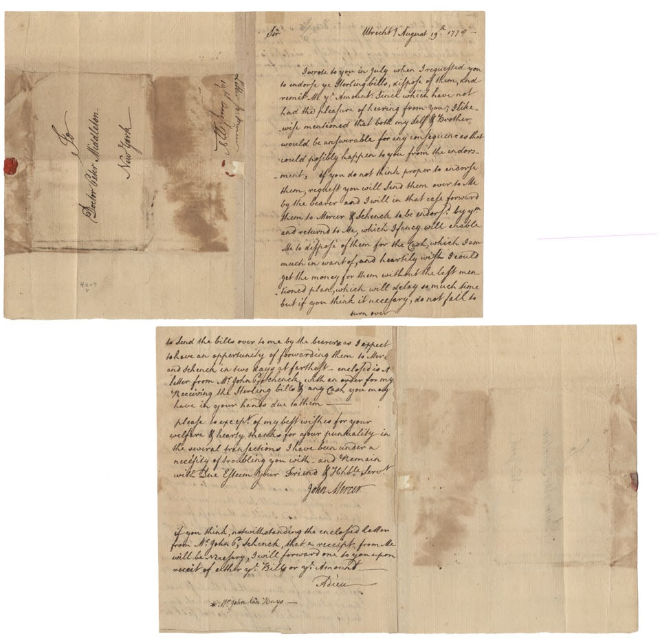 Captain John Mercer Writes From Holland While A POW ALS (1 of 1)