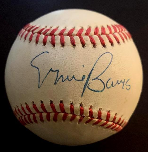 Banks,Ernie Signed Baseball (1 of 2)