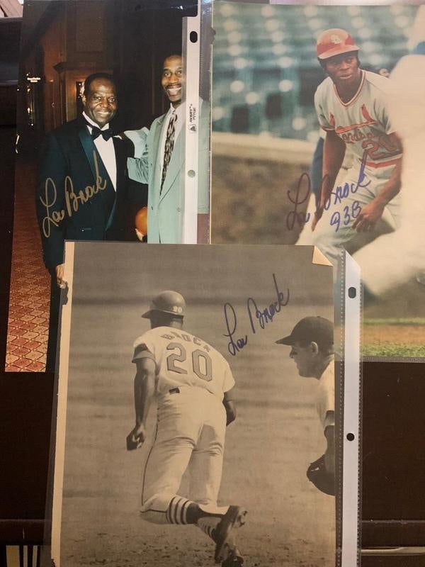 Brock, Lou (6) Signed Items (1 of 1)