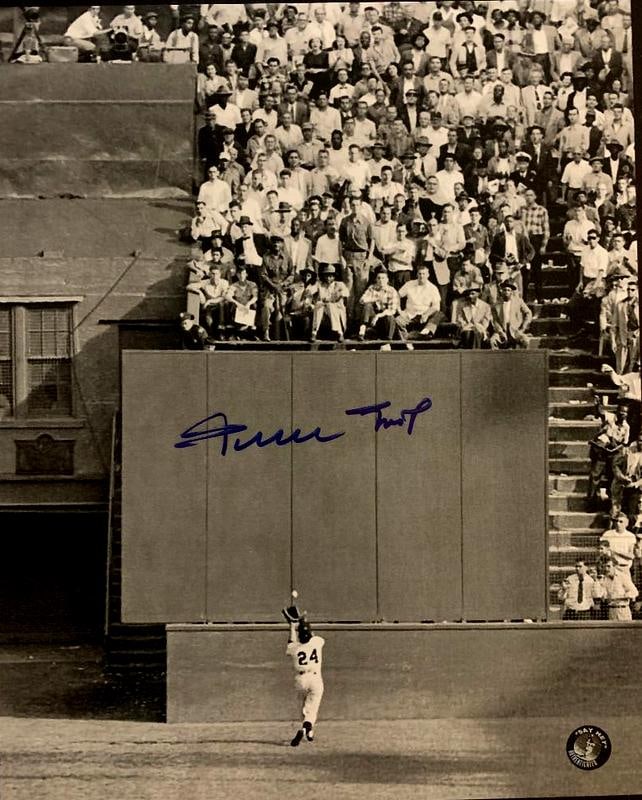 Mays,Willie Signed Photo: Willie Mays (1931- ) Mays’ career statistics include 3,283 hits and 660 home runs. The Giants superstar earned two MVP Awards. He accumulated 12 Gold Gloves, played in a record-tying 24 All-Star gam