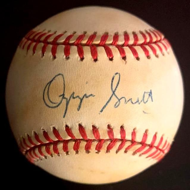 Smith,Ozzie Signed Baseball (1 of 2)