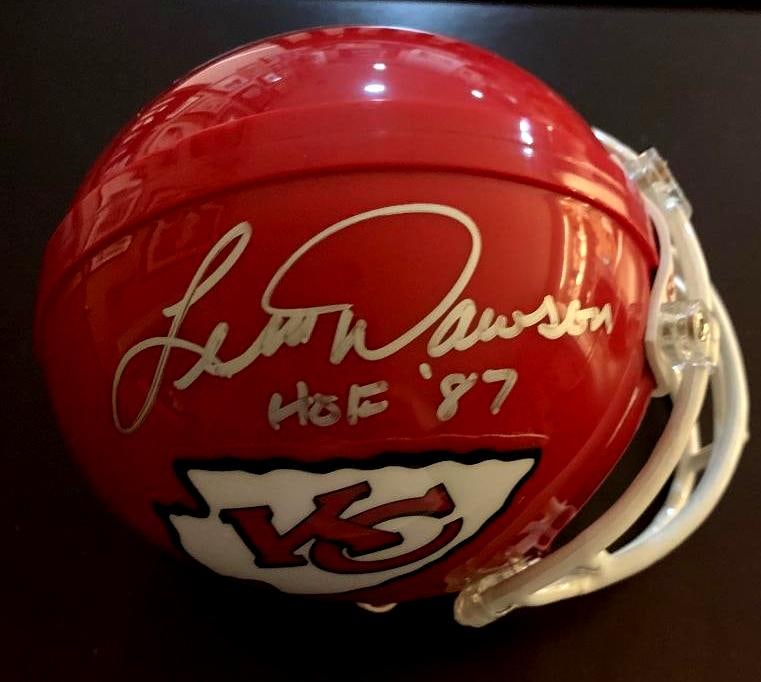 Dawson, Len Signed Mini Helmet (1 of 2)