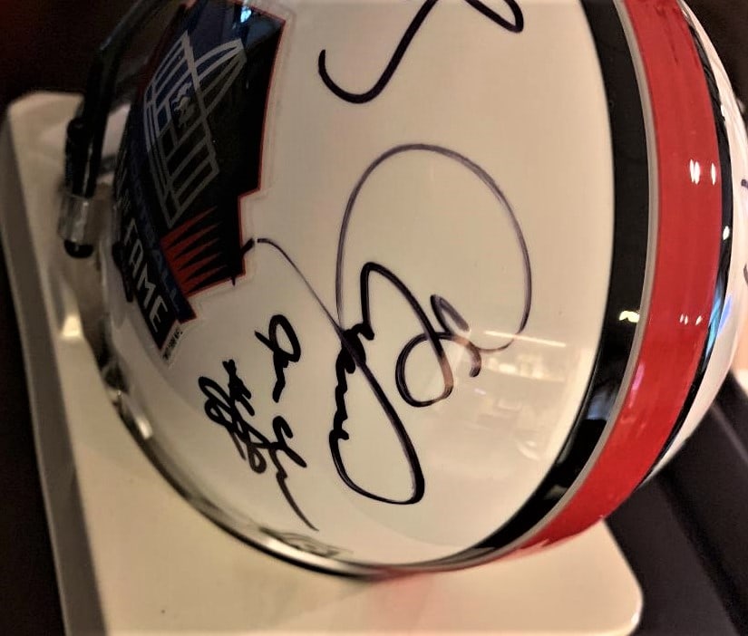 Signed HOF Mini Helmet (1 of 3)