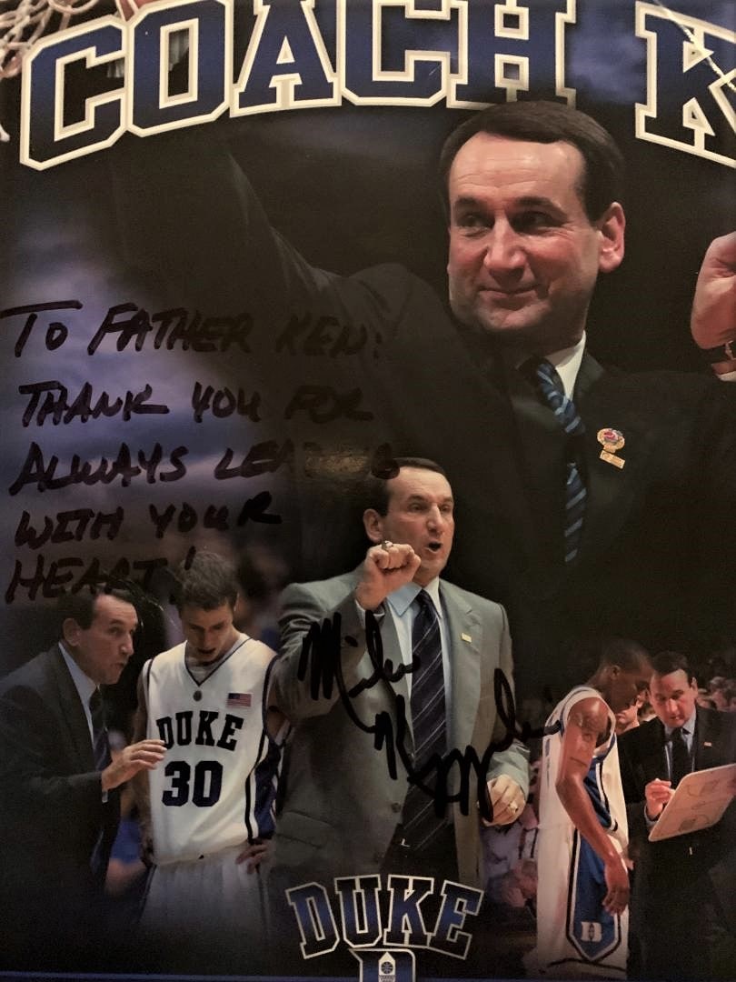 Krzyzewski,Mike Signed Promo Card (1 of 1)
