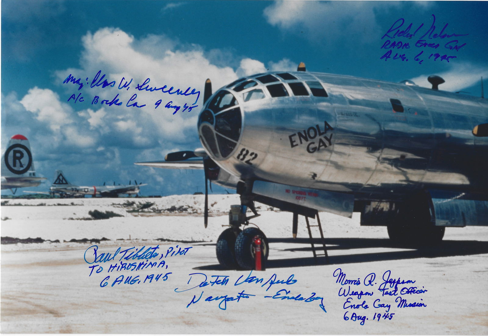 Enola Gay and Bockscar Photo Signed by (5) (1 of 1)