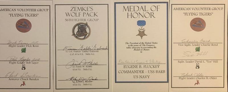 WWII Miltarary Lot (4) Signed Items (1 of 1)