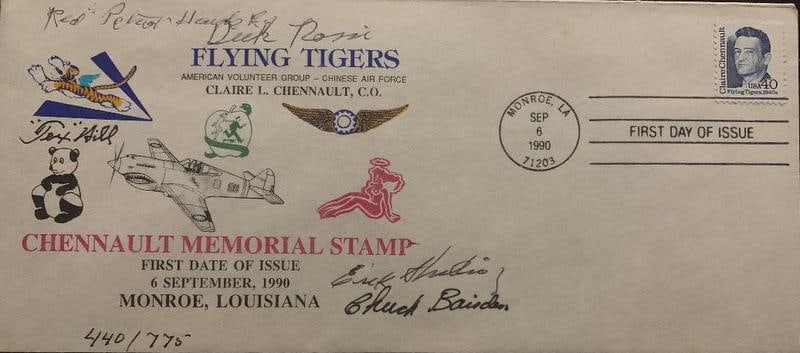 FDI Signed by (5) Members of the Flying Tigers (1 of 1)