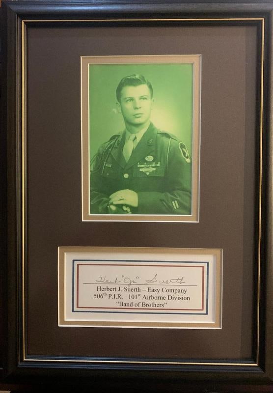 Suerth,Herb Signed and Framed Card (Band of Brothers) (1 of 1)