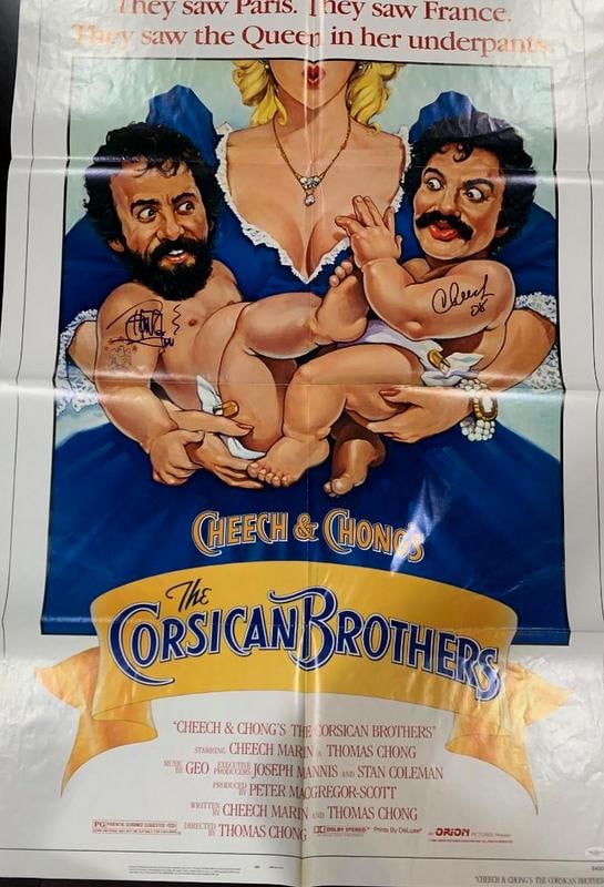 Cheech and Chong Signed Large Movie Poster (1 of 1)