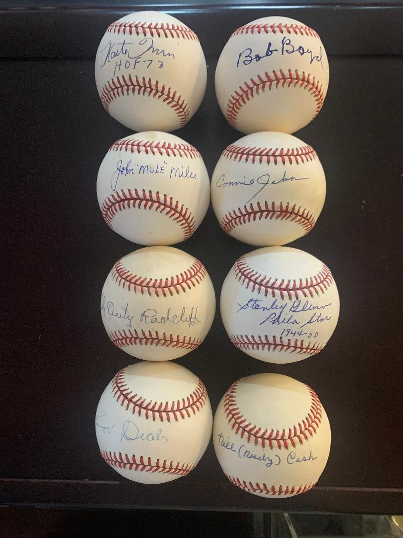 (8) Individually Signed Baseballs from Negro Leagues Era (1 of 2)
