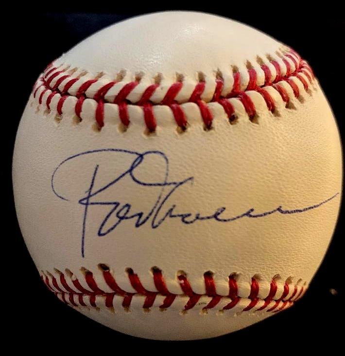 Carew, Rod Signed Baseball: Rodney Cline Carew (1945) is a former Major League Baseball (MLB) first baseman, second baseman and coach of Panamanian descent. He played from 1967 to 1985 for the Minnesota Twins and the California