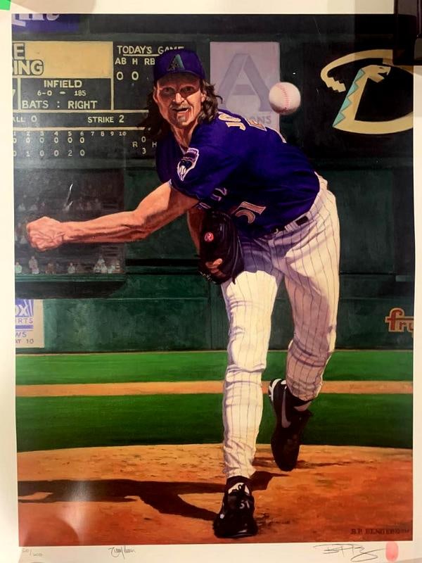 Johnson,Randy Signed Thick Poster (1 of 1)