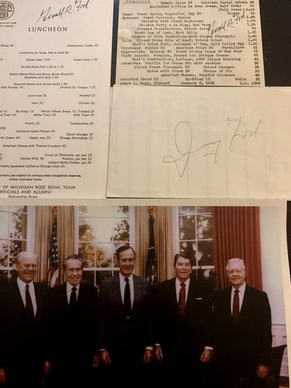 Ford,Gerald (4) Signed Items and Photo (1 of 1)