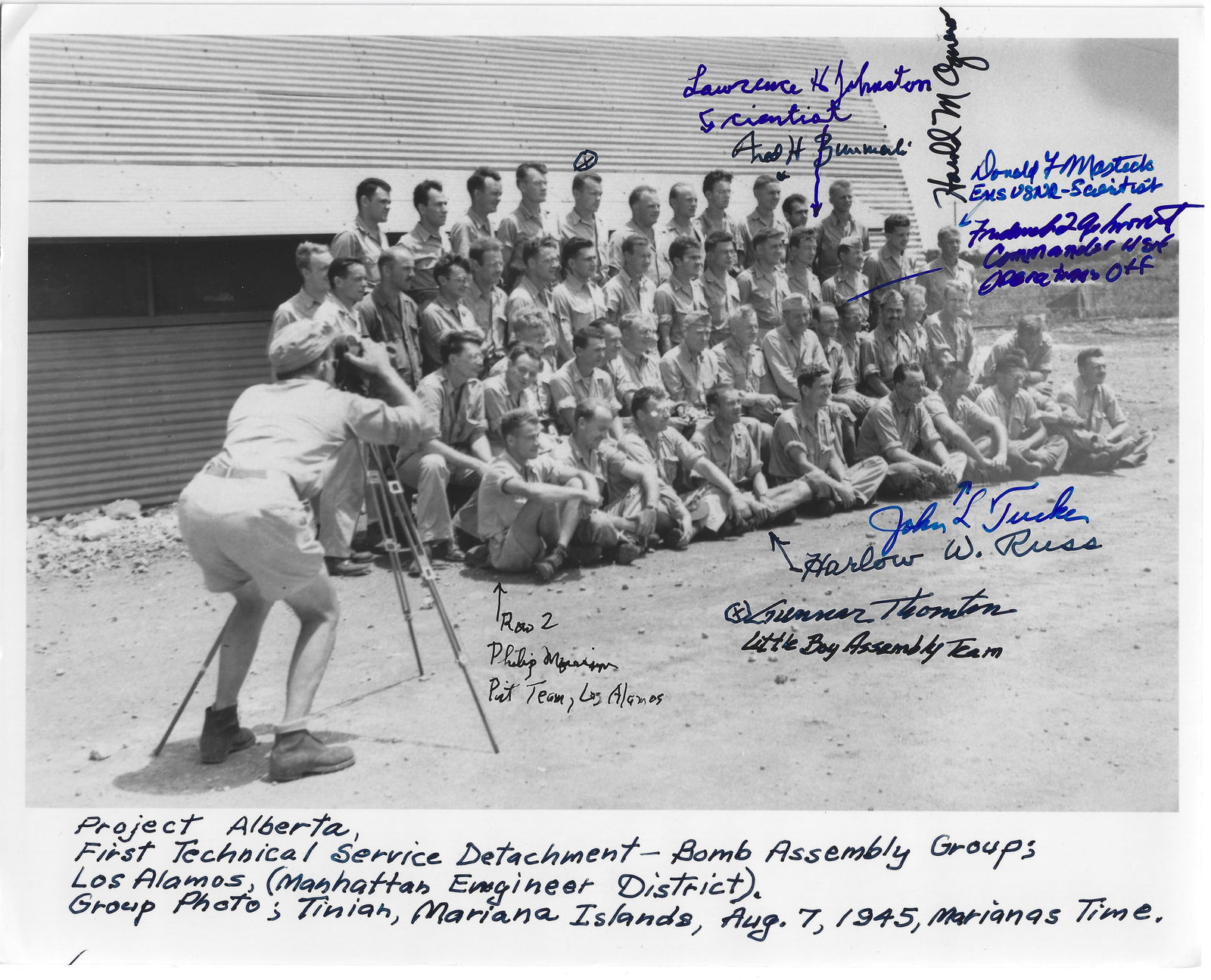 RARE Photo of Los Alamos Scientists Signed by (9) (1 of 1)