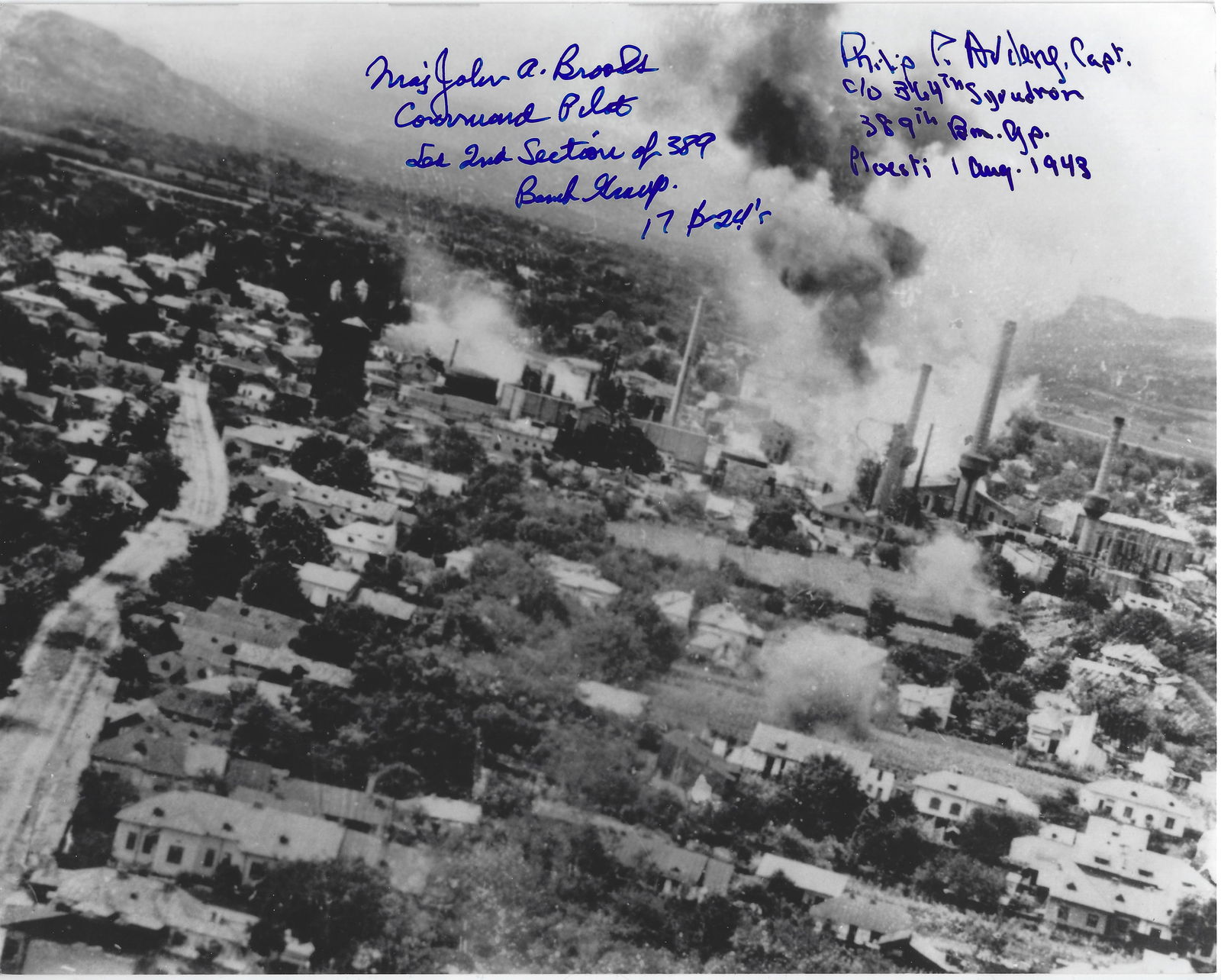 Pioesti Romania Operation Tidal Wave Signed Photo (2) (1 of 1)