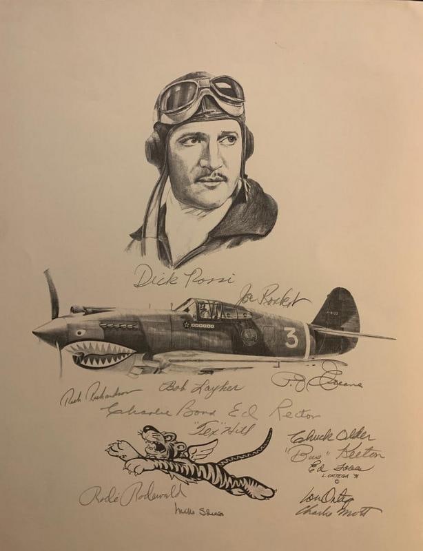 Aviation Art: Rossi, Dick Signed Etching with (12) Others (1 of 2)