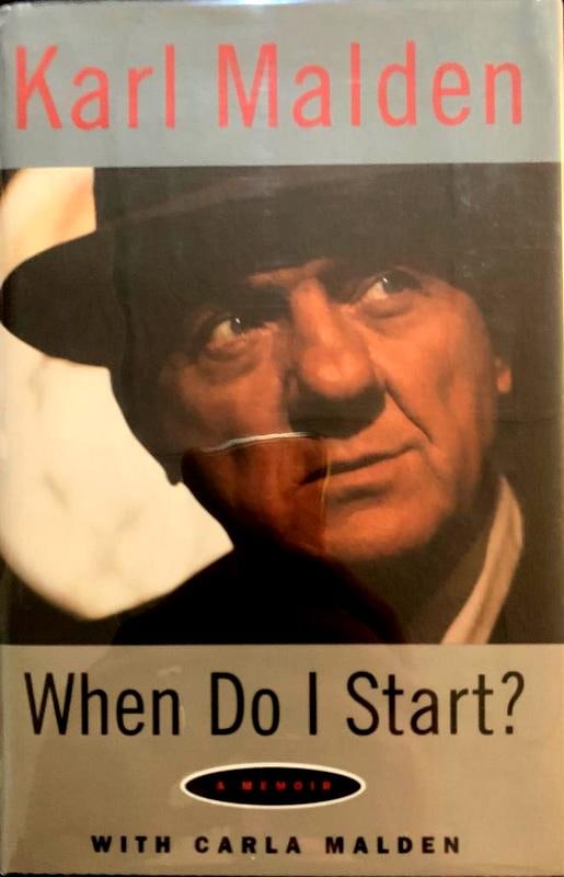 Malden,Karl Signed Book: Karl Malden (1912–2009) was an American actor. He was primarily a character actor. His book, “When Do I Start”, with Carla Malden, Simon and Schuster, 1997, First Edition, signed. Malden has